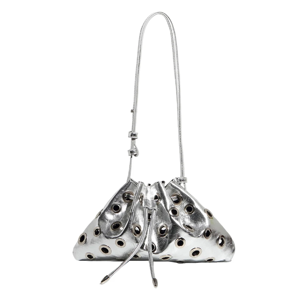 Women Retro Hollow Handbag Large Capacity Trendy Rivet Sling Bag PU Leather Drawstring Crossbody Bag Shopping Vacation Handbag
Women Retro Hollow Handbag Large Capacity Trendy Rivet Sling Bag PU Leather Drawstring Crossbody Bag Shopping Vacation Handbag