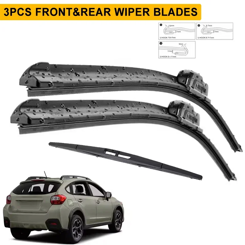 Wiper Front & Rear Wiper Blades Set For Subaru XV Crosstrek GP 2012 - 2016 Windshield Windscreen Window 26"+16"+12"
Wiper Front & Rear Wiper Blades Set For Subaru XV Crosstrek GP 2012 - 2016 Windshield Windscreen Window 26"+16"+12"