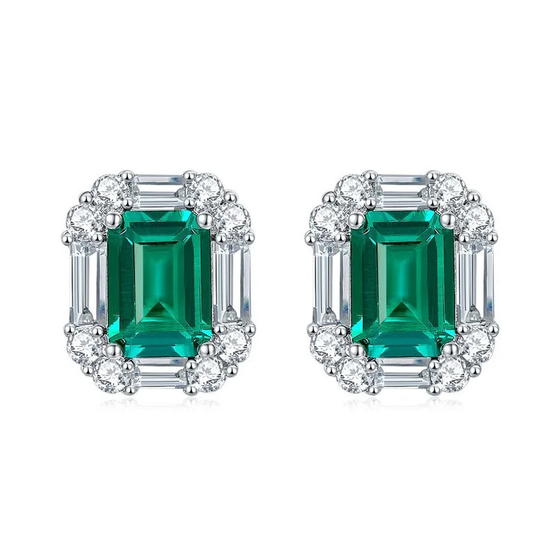 ZFSILVER Fashion Trendy Classic s925 Silver Cultivated Gem Emerald Rectangle Earring For Women Accessories Jewelry Gifts E3-0003
ZFSILVER Fashion Trendy Classic s925 Silver Cultivated Gem Emerald Rectangle Earring For Women Accessories Jewelry Gifts E3-0003