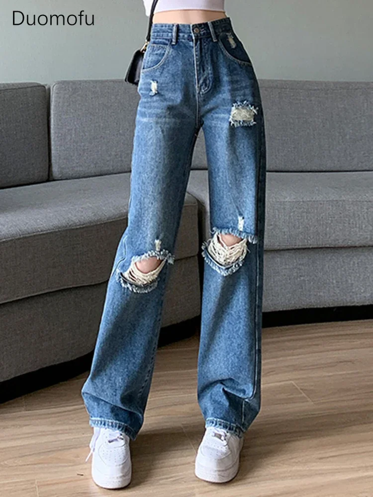 Duomofu Summer Chicly Hollow Out Full Length Female Jeans Korean New Classic High Waist Slim Simple Fashion Straight Women Jeans
Duomofu Summer Chicly Hollow Out Full Length Female Jeans Korean New Classic High Waist Slim Simple Fashion Straight Women Jeans