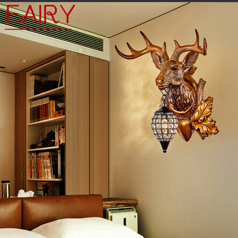 FAIRY Modern Antlers Crystal Wall Sconce LED Lamp Creative Bedside lighting For Home Living Room Porch Decor
FAIRY Modern Antlers Crystal Wall Sconce LED Lamp Creative Bedside lighting For Home Living Room Porch Decor