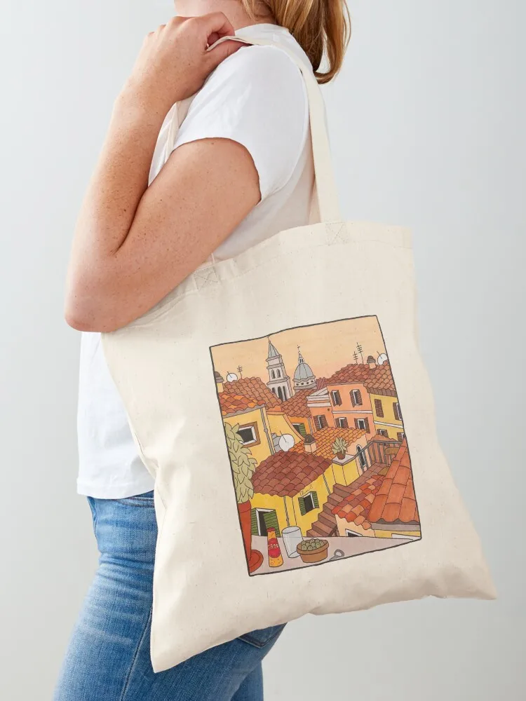 Crodino on the Roof Tote Bag Woman shopper bag custom canvas bag large tote
Crodino on the Roof Tote Bag Woman shopper bag custom canvas bag large tote