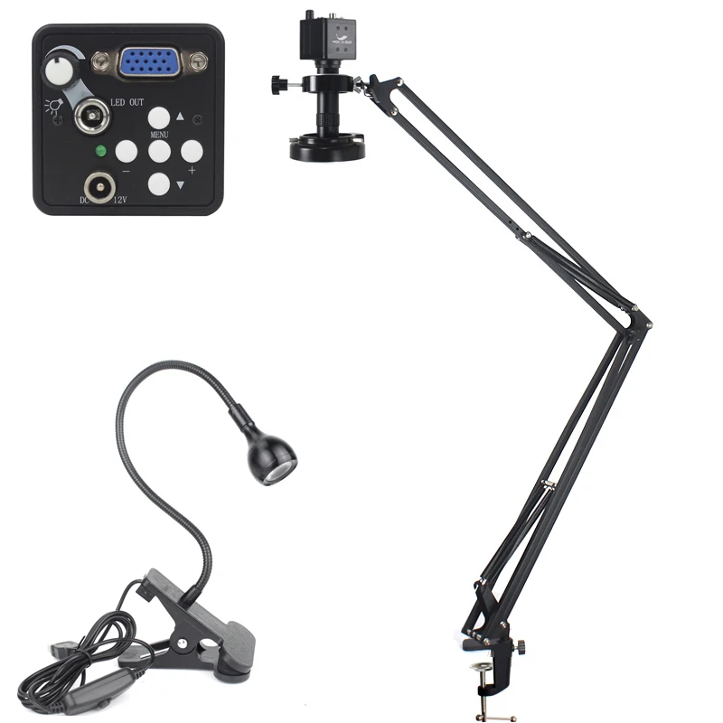 13MP VGA Industrial Video Microscope Digital Microscope Camera 130X Zoom C Mount Lens For Phone PCB Repair Soldering Tools
13MP VGA Industrial Video Microscope Digital Microscope Camera 130X Zoom C Mount Lens For Phone PCB Repair Soldering Tools
