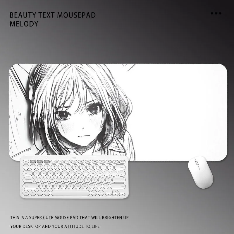 Large Anime Girl Mouse Pad Black and White Manga Desk Mat Cute Kawaii Keyboard Pad Extended Gaming Mousepad for PC Office Room
Large Anime Girl Mouse Pad Black and White Manga Desk Mat Cute Kawaii Keyboard Pad Extended Gaming Mousepad for PC Office Room