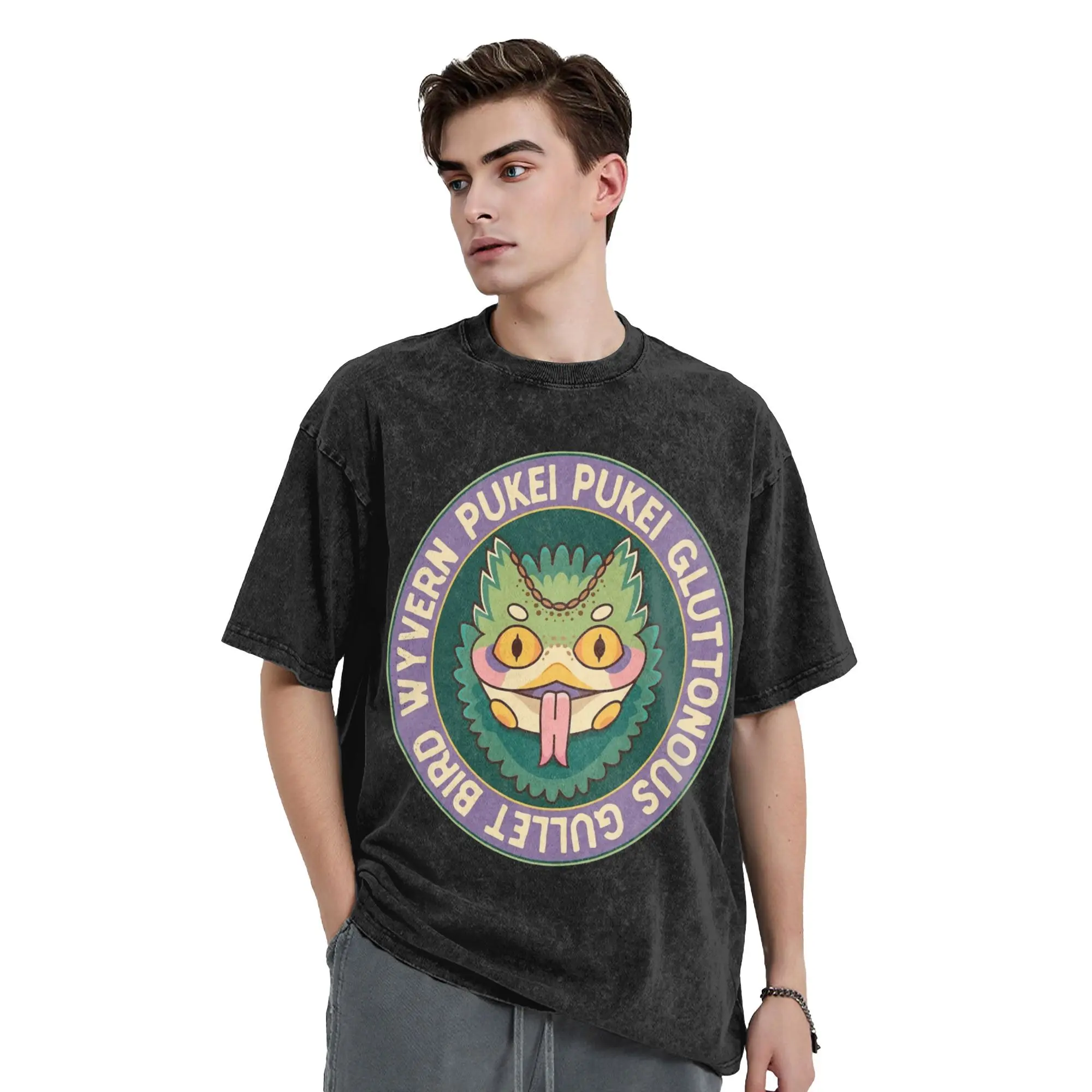 Pukei Pukei Emblem Monster Hunter Washed T Shirts Streetwear Fashion T-Shirt Tees for Men Women 100% Cotton Oversize Summer
Pukei Pukei Emblem Monster Hunter Washed T Shirts Streetwear Fashion T-Shirt Tees for Men Women 100% Cotton Oversize Summer