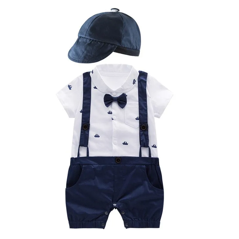 Baby Boys Cute Dark Blue Romper Suspenders 2Pcs Outfit with Hat & Tie Summer Newborn Infant Overalls Jumpsuit Toddler Clothes
Baby Boys Cute Dark Blue Romper Suspenders 2Pcs Outfit with Hat & Tie Summer Newborn Infant Overalls Jumpsuit Toddler Clothes