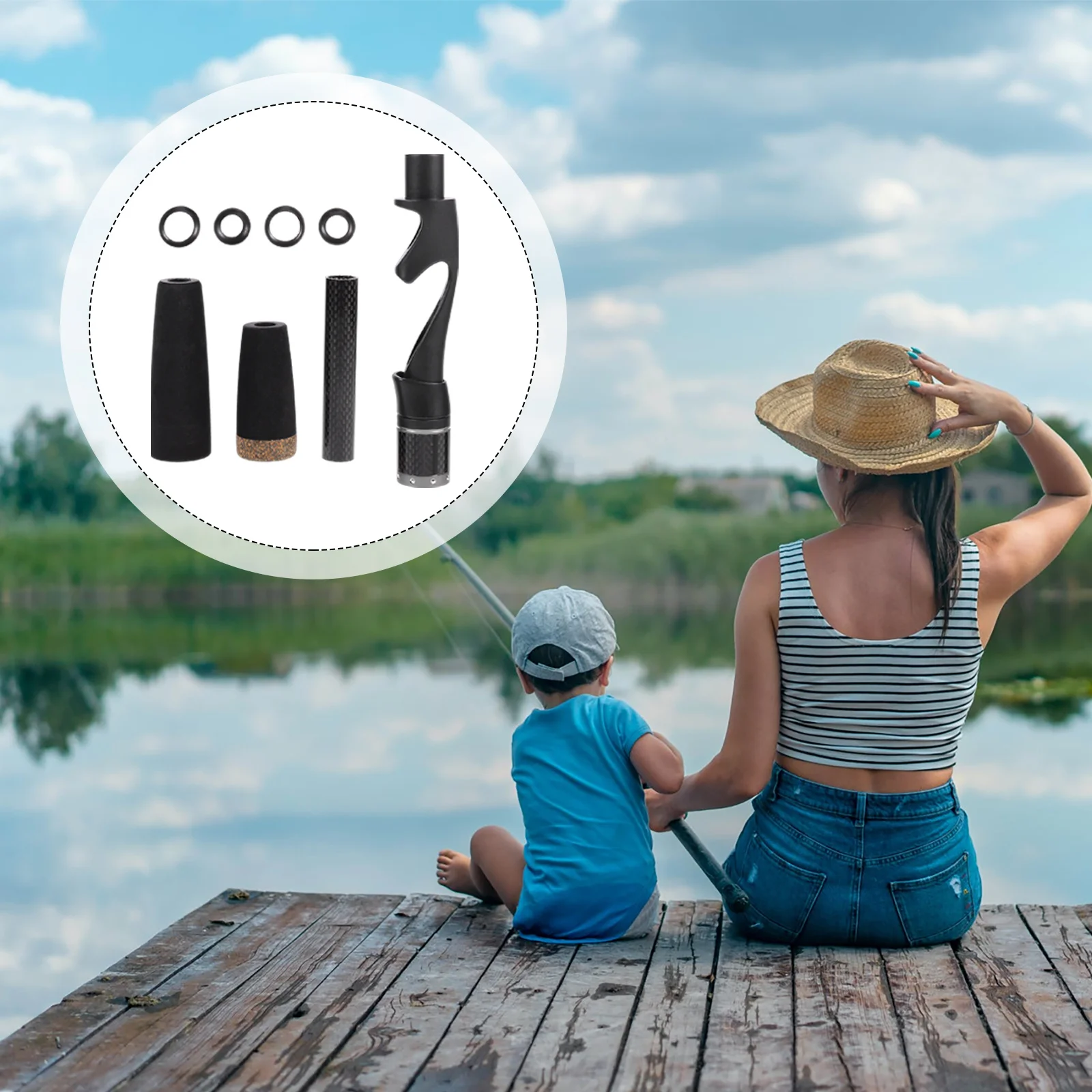 1Set DIY Fishing Rod Handle Kit Strong Corrosion Resistant Grip for Saltwater Freshwater Angling Equipment Fishing Rod Handle
1Set DIY Fishing Rod Handle Kit Strong Corrosion Resistant Grip for Saltwater Freshwater Angling Equipment Fishing Rod Handle