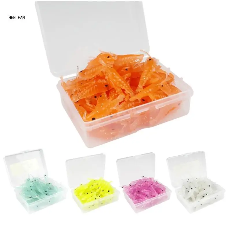 50PCS Freshwater Fishing Shrimp Lures Soft Artificial Swimbait Floating Shrimp Lures for Outdoor Fishing Easy to Hook M89D
50PCS Freshwater Fishing Shrimp Lures Soft Artificial Swimbait Floating Shrimp Lures for Outdoor Fishing Easy to Hook M89D