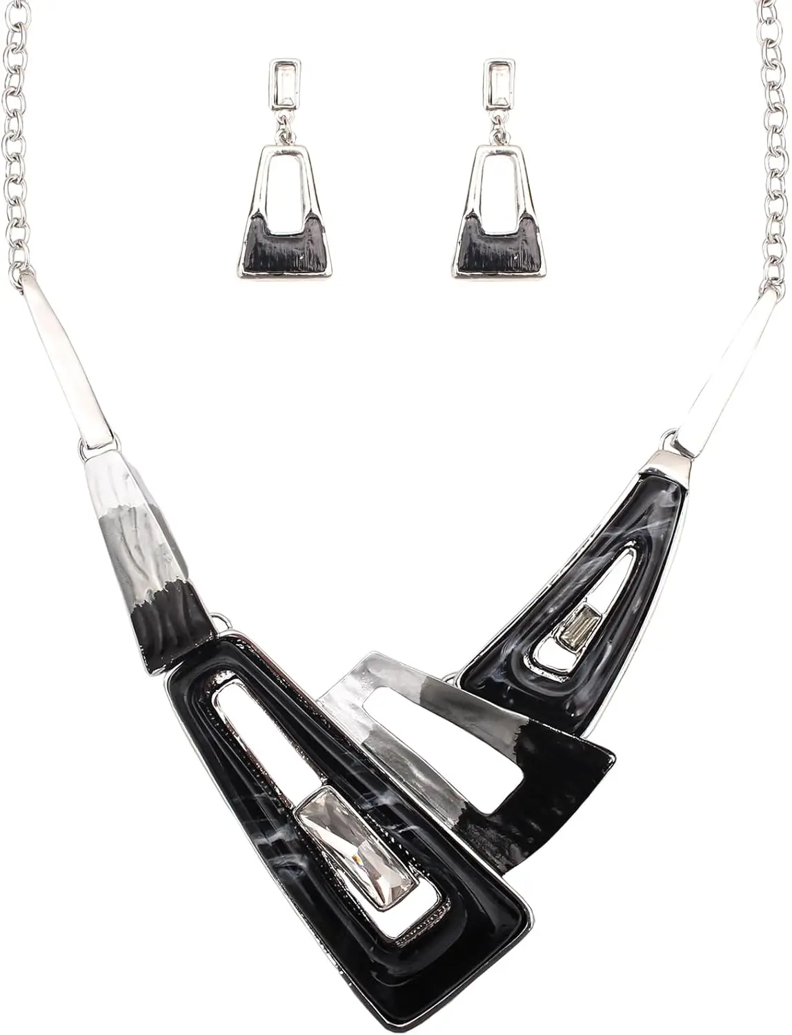 Irregular Enamel Triangle Shell Collar Bib Boho Statement Necklace Earrings Jewelry Set for Women
Irregular Enamel Triangle Shell Collar Bib Boho Statement Necklace Earrings Jewelry Set for Women