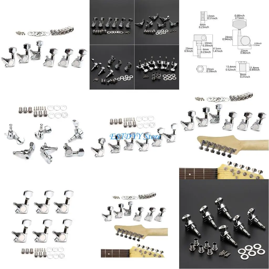 G6DE 6Pcs Sealed Guitar Tunings Pegs Tuners Machine Head Knob Guitar Part
G6DE 6Pcs Sealed Guitar Tunings Pegs Tuners Machine Head Knob Guitar Part