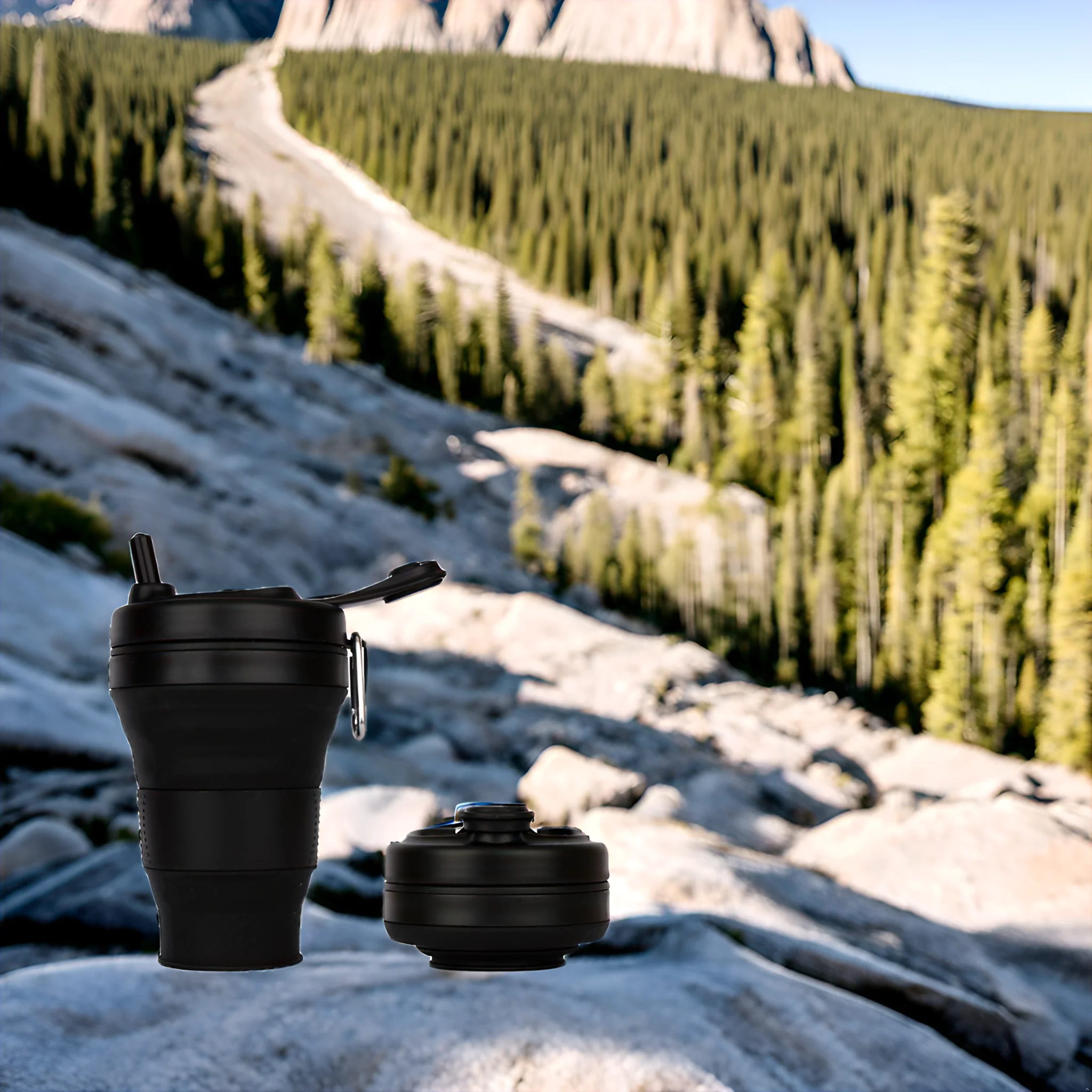 Collapsible Cups for Camping Silicone Travel Cups with Straw lid 20oz Folding Cups for Picnic Hicking Climbing
Collapsible Cups for Camping Silicone Travel Cups with Straw lid 20oz Folding Cups for Picnic Hicking Climbing
