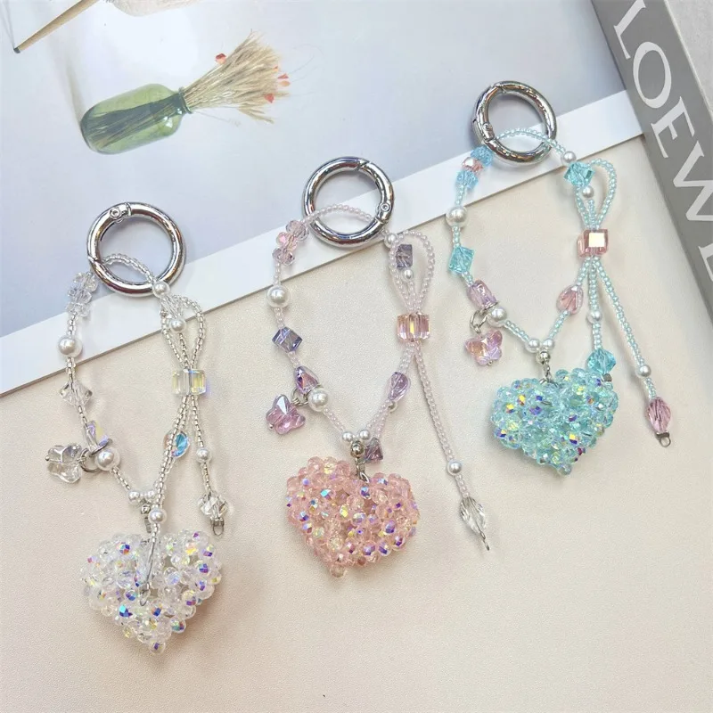 Premium Ins Crystal Woven Mobile Phone Lanyard, Love Beaded Bag Keychain Pendant
Premium Ins Crystal Woven Mobile Phone Lanyard, Love Beaded Bag Keychain Pendant