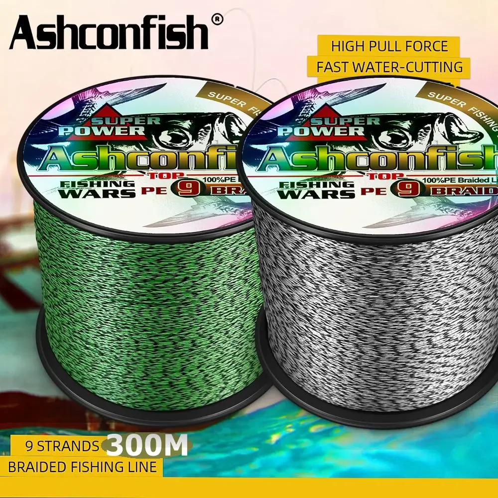 Ashconfish Braided Fishing Line 9 Strands PE Spotted Fishing Lines Mixed Color Braid 300M Strong Strength Fish Line 15LB-110LB
Ashconfish Braided Fishing Line 9 Strands PE Spotted Fishing Lines Mixed Color Braid 300M Strong Strength Fish Line 15LB-110LB
