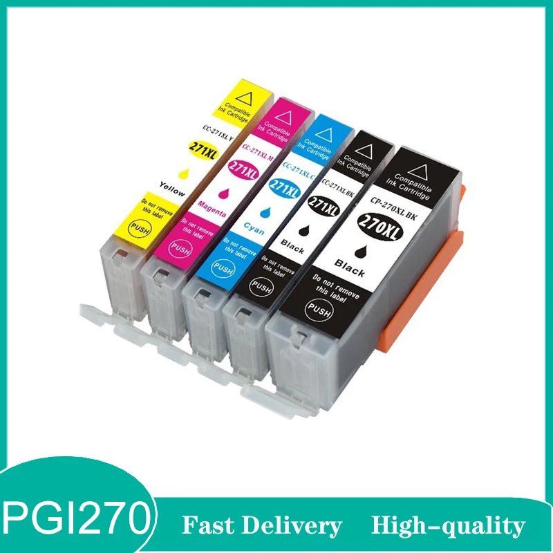 Vliaxh PGI270 CLI271 Compatible ink cartridges 5colors PGI-270XL For Canon S6020 TS5020 MG5720 MG5721 MG5722 MG6820 MG6821
Vliaxh PGI270 CLI271 Compatible ink cartridges 5colors PGI-270XL For Canon S6020 TS5020 MG5720 MG5721 MG5722 MG6820 MG6821