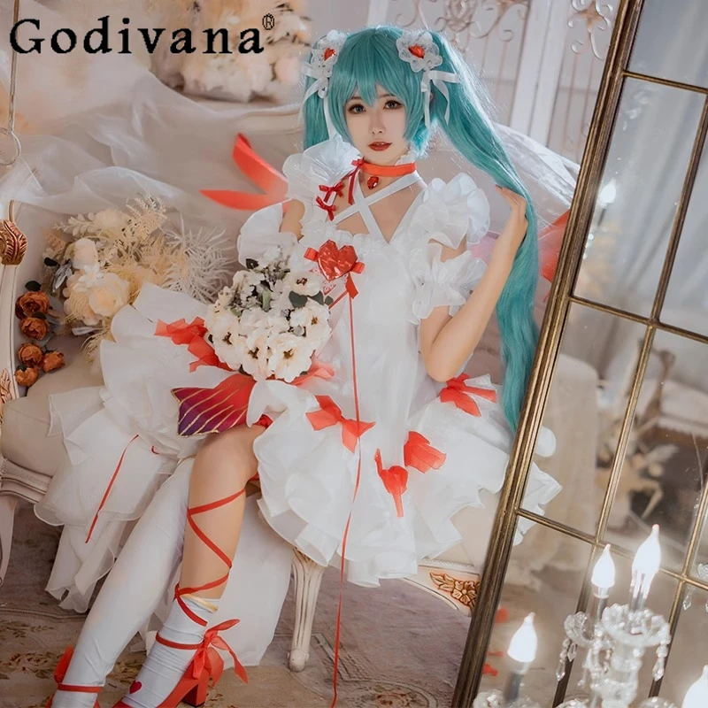 Anniversary Cosplay Costume Women Halloween Uniform Lovely Lolita Dress Female Princess White Sweet Party Fancy Dress
Anniversary Cosplay Costume Women Halloween Uniform Lovely Lolita Dress Female Princess White Sweet Party Fancy Dress