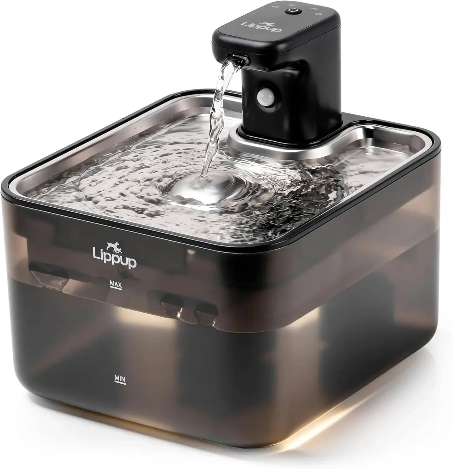 Cordless Cat Water Fountain, 88oz/2.6L Wireless, Battery Operated with Motion Sensor, Ultra Quiet, BPA-Free, Black
Cordless Cat Water Fountain, 88oz/2.6L Wireless, Battery Operated with Motion Sensor, Ultra Quiet, BPA-Free, Black
