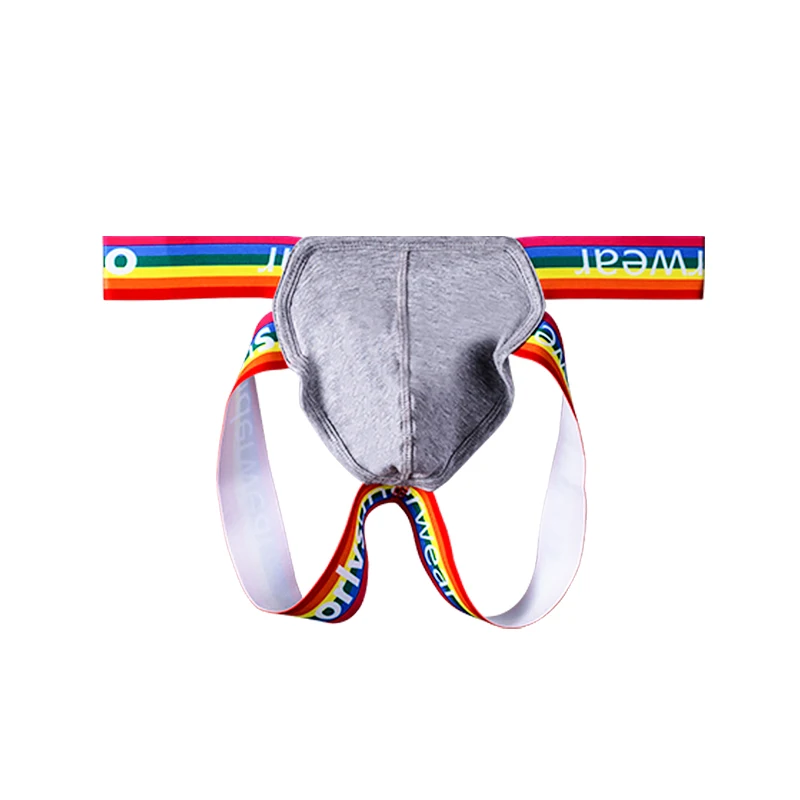 2 PCS Men's ORLVS Rainbow Waistband Jockstraps U Convex Pouch Cotton Breathable Sexy Sport Underwear
2 PCS Men's ORLVS Rainbow Waistband Jockstraps U Convex Pouch Cotton Breathable Sexy Sport Underwear