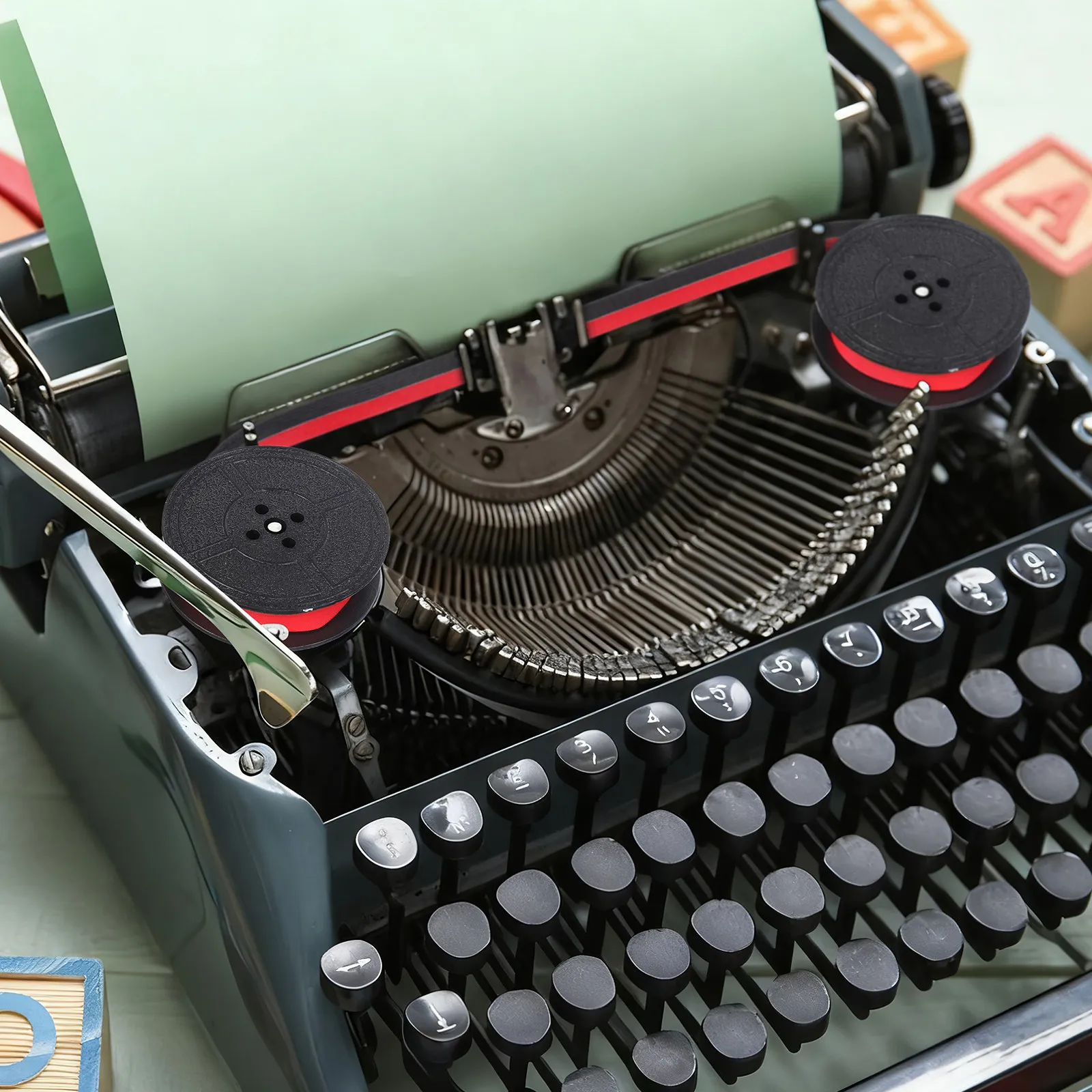 High-Performance Twin Spool Typewriter Ribbon Universal Fit Retro Typewriters Nylon Construction Strong Ink Absorption Easy
High-Performance Twin Spool Typewriter Ribbon Universal Fit Retro Typewriters Nylon Construction Strong Ink Absorption Easy