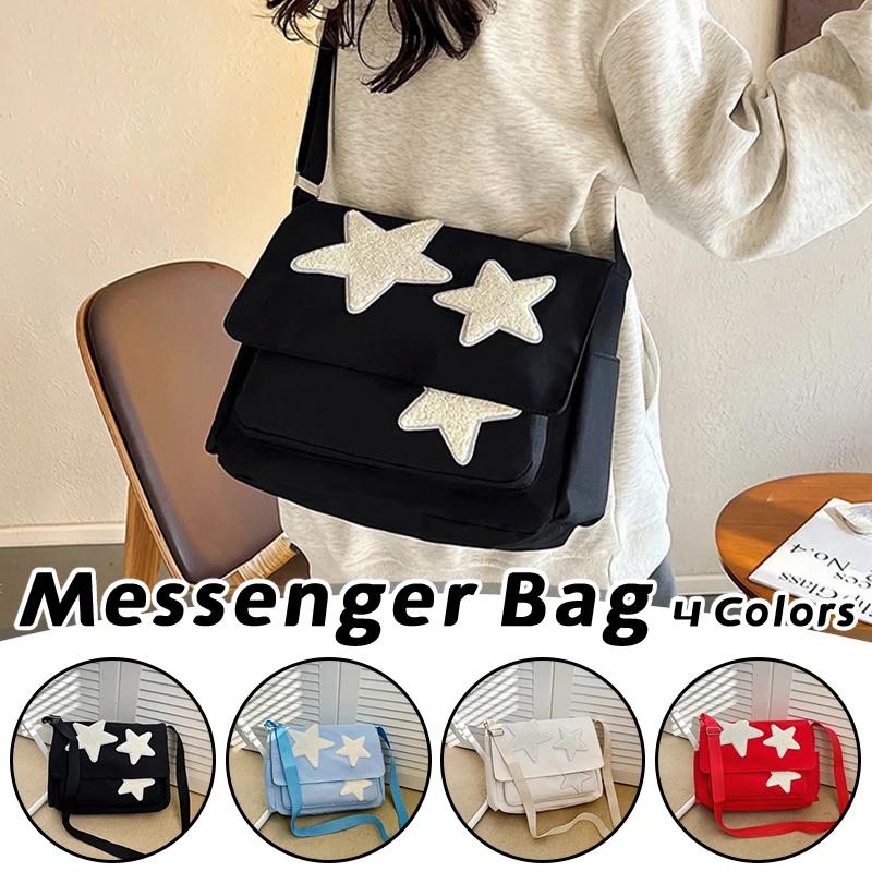 Star Print Messenger Tote Bag for Women Large Capacity Fashion Shoulder Bag Casual Travel School Bookbag Lightweight Durable
Star Print Messenger Tote Bag for Women Large Capacity Fashion Shoulder Bag Casual Travel School Bookbag Lightweight Durable