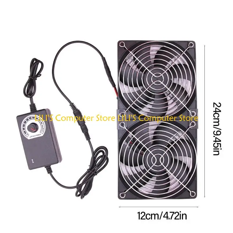 A52B USB Powered PC Router 120mm 100-240V Double Fan Speed Controller Cooling Fan for Receiver Modem Router
A52B USB Powered PC Router 120mm 100-240V Double Fan Speed Controller Cooling Fan for Receiver Modem Router