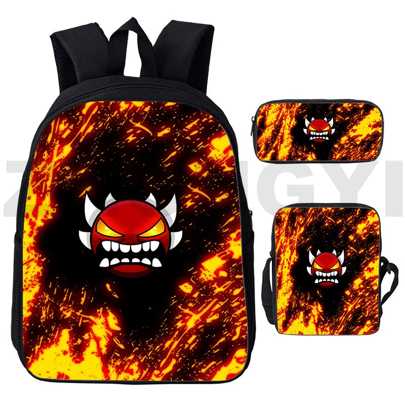 Рюкзак New Game 12/16 дюймов Geometry Dash, 3 шт./компл., аниме Harajuku, большая вместительная детская сумка для книг для мальчиков, мужская и женская модная холщовая сумка
Рюкзак New Game 12/16 дюймов Geometry Dash, 3 шт./компл., аниме Harajuku, большая вместительная детская сумка для книг для мальчиков, мужская и женская модная холщовая сумка