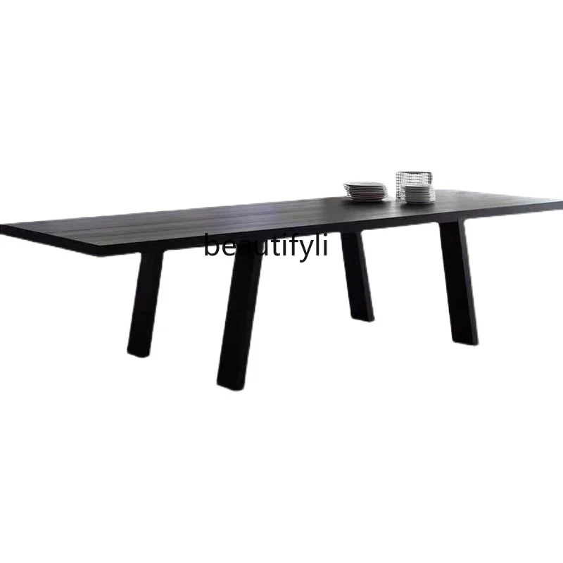 Industrial Style Conference Table Long Table Workbench Modern Minimalist Solid Wood Computer Desk Advanced Design Dining Table
Industrial Style Conference Table Long Table Workbench Modern Minimalist Solid Wood Computer Desk Advanced Design Dining Table