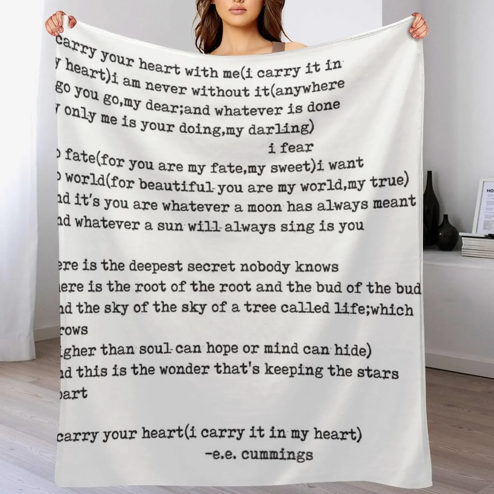 I Carry Your Heart With Me E.E. Cummings Typography Throw Blanket Blankets For Sofas Decorative Sofas Sofa Beautifuls Blankets
I Carry Your Heart With Me E.E. Cummings Typography Throw Blanket Blankets For Sofas Decorative Sofas Sofa Beautifuls Blankets