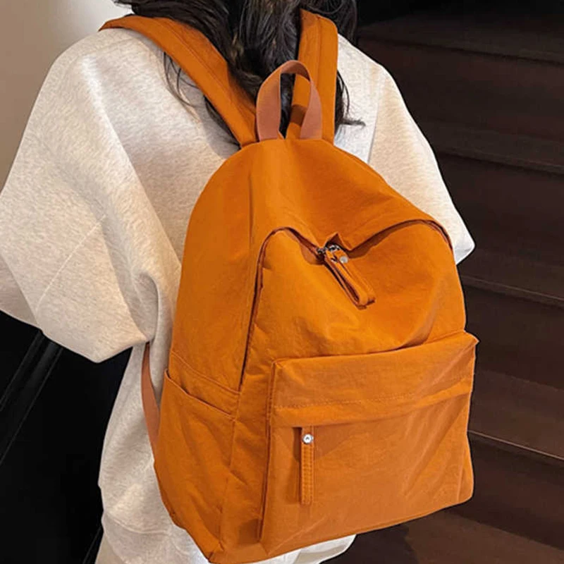 Korean Style Simple Student School Bags Leisure Large Capacity Travel Backpack Unisex Solid Color Computer Shoulders Bag
Korean Style Simple Student School Bags Leisure Large Capacity Travel Backpack Unisex Solid Color Computer Shoulders Bag