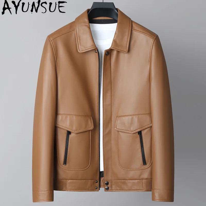 AYUNSUE Real Leather Jacket for Men 2025 Spring Autumn Clothes Genuine Sheepskin Mens Coats Business Casual Jaqueta De Couro
AYUNSUE Real Leather Jacket for Men 2025 Spring Autumn Clothes Genuine Sheepskin Mens Coats Business Casual Jaqueta De Couro