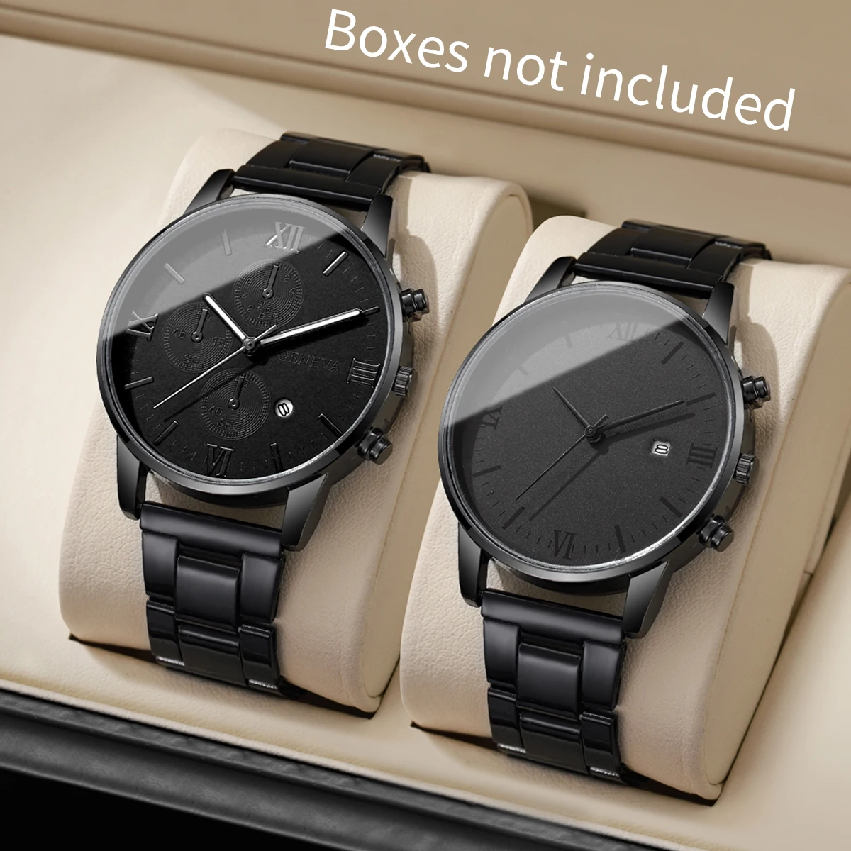 2pcs/set Men's Business Watch Simple Roman Dial Men's Calendar Quartz Combination Watch (No Box)
2pcs/set Men's Business Watch Simple Roman Dial Men's Calendar Quartz Combination Watch (No Box)