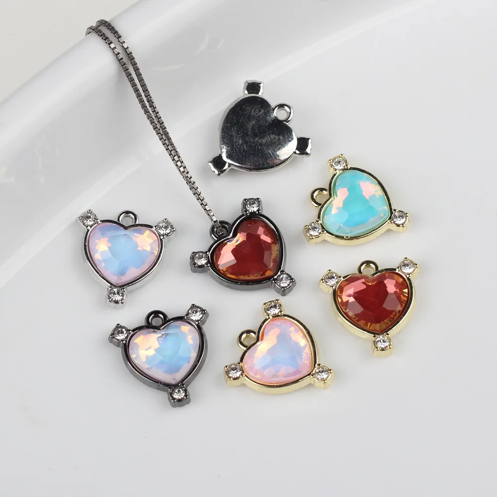 10pcs/lot Simple Zinc Alloy Metal Diamond Studded Love Heart Connector Pendant DIY Bracelets Necklaces Jewelry Accessories
10pcs/lot Simple Zinc Alloy Metal Diamond Studded Love Heart Connector Pendant DIY Bracelets Necklaces Jewelry Accessories