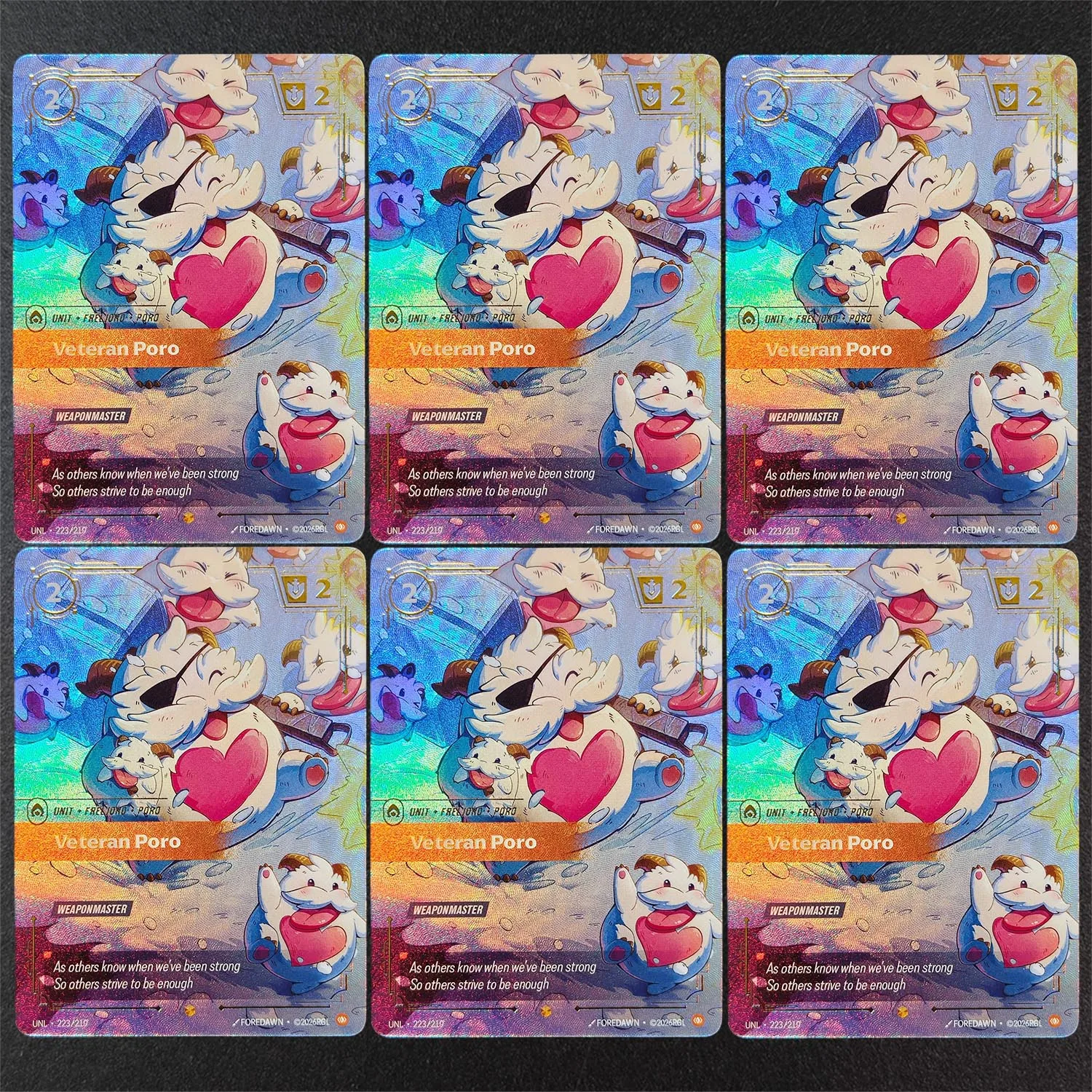 Self Made Proxy Riftbound Legends English UNL Overnumbered Plundering Veteran Mystic Lonely Pouty Daring Poro Game Card Toy
Self Made Proxy Riftbound Legends English UNL Overnumbered Plundering Veteran Mystic Lonely Pouty Daring Poro Game Card Toy