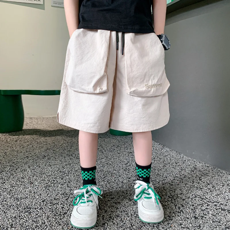 Big Boy Loose Style Cotton Shorts With Pocket Child Summer Elastic Waist New Fashion Knee Length Short Pants Kids 5-14 Years Old
Big Boy Loose Style Cotton Shorts With Pocket Child Summer Elastic Waist New Fashion Knee Length Short Pants Kids 5-14 Years Old