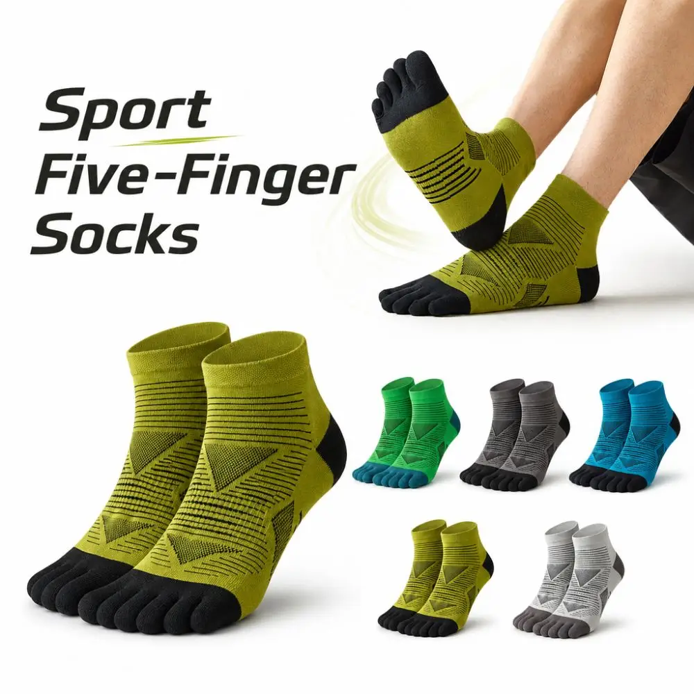 Wicking Moisture Five-Finger Socks Quick Dry Anti-odor Running Sport Socks Comfort Breathable Cushion Toe Socks For Men
Wicking Moisture Five-Finger Socks Quick Dry Anti-odor Running Sport Socks Comfort Breathable Cushion Toe Socks For Men