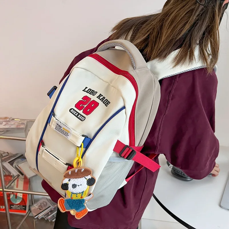 High school girl backpack 2025 new American retro large capacity school bags computer bag college student vintage backpacks
High school girl backpack 2025 new American retro large capacity school bags computer bag college student vintage backpacks