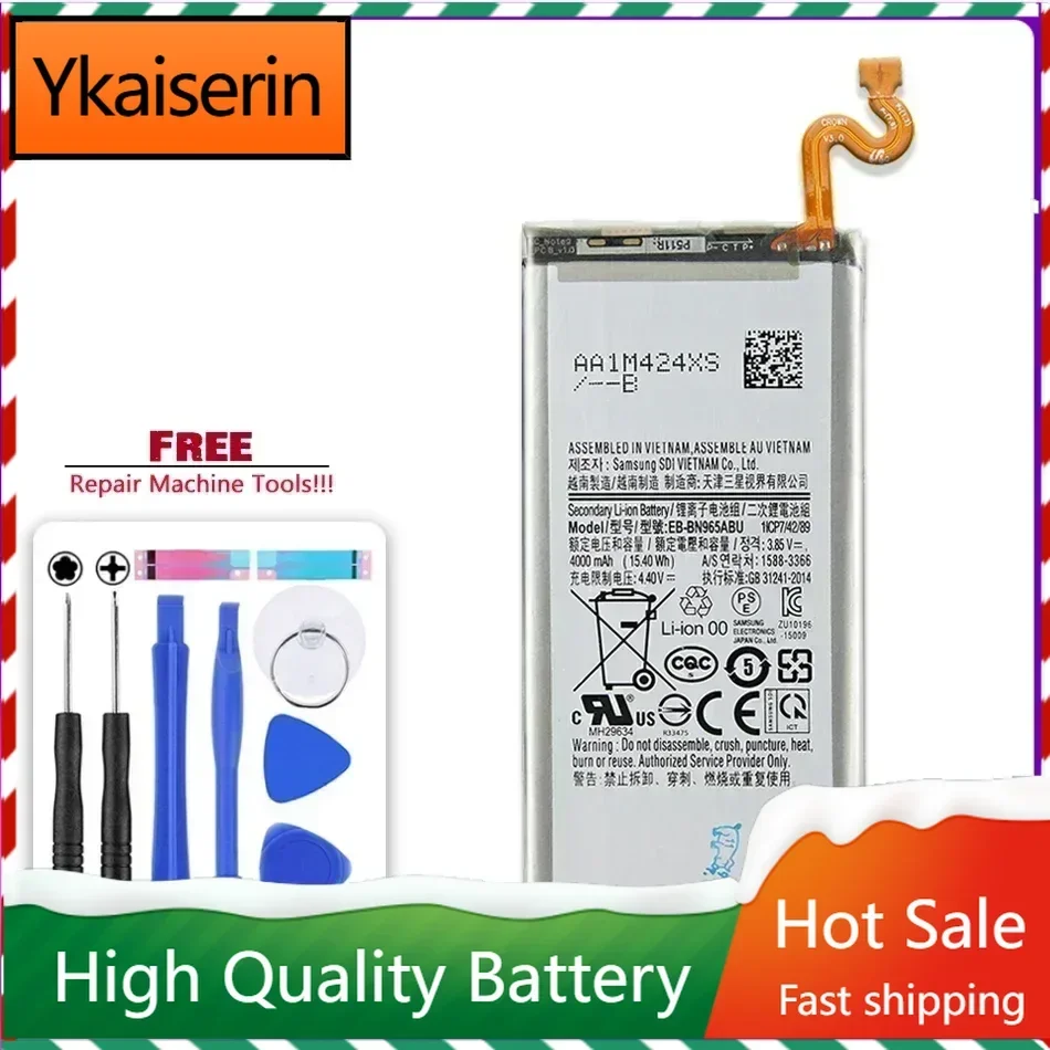 Сменный аккумулятор EB-BN965ABU для Samsung Galaxy Note 9 Note 9 SM-N9600 N960F N960U N960N N960W, 4000 мАч, гарантия + инструменты
Сменный аккумулятор EB-BN965ABU для Samsung Galaxy Note 9 Note 9 SM-N9600 N960F N960U N960N N960W, 4000 мАч, гарантия + инструменты