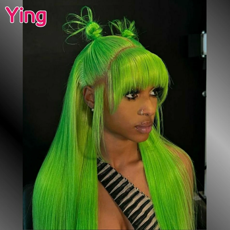 200 Density Fluorescent Green Brazilian Bone Straight 13x6 Transparent Lace Front Wig PrePlucked 613 Lace Frontal Wigs For Women
200 Density Fluorescent Green Brazilian Bone Straight 13x6 Transparent Lace Front Wig PrePlucked 613 Lace Frontal Wigs For Women
