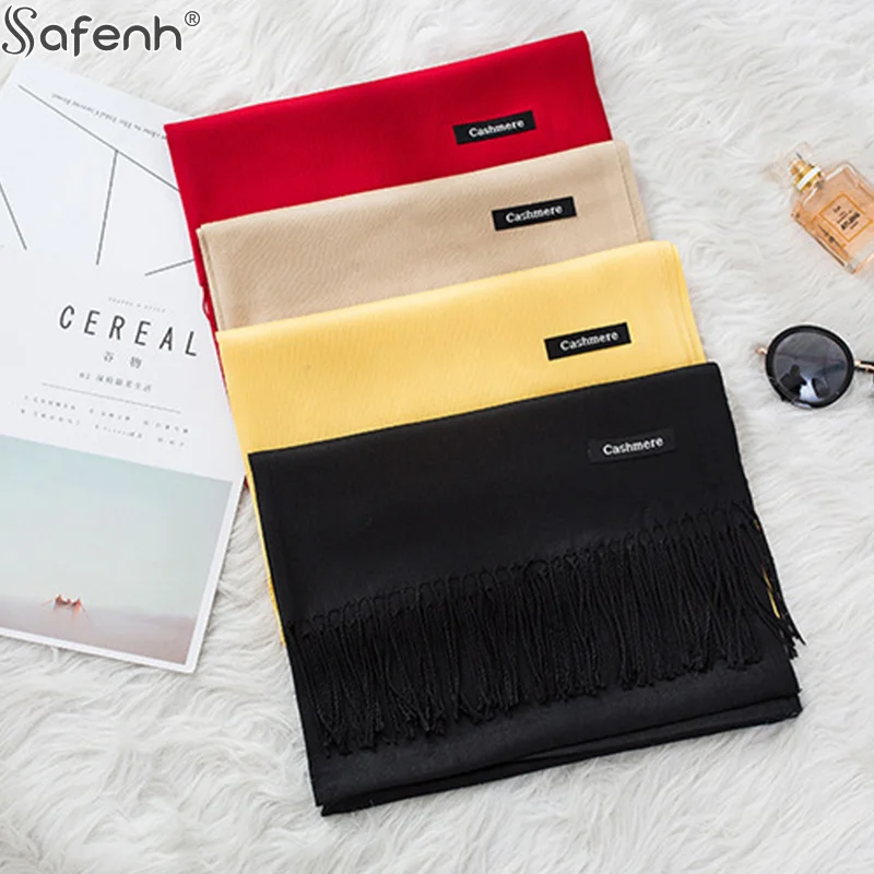 Women 70x200cm Faux Cashmere Solid Fringe Scarf Minimalist Elegant A/C Shawl Soft Breathable Autumn And Winter Warm Scarf
Women 70x200cm Faux Cashmere Solid Fringe Scarf Minimalist Elegant A/C Shawl Soft Breathable Autumn And Winter Warm Scarf