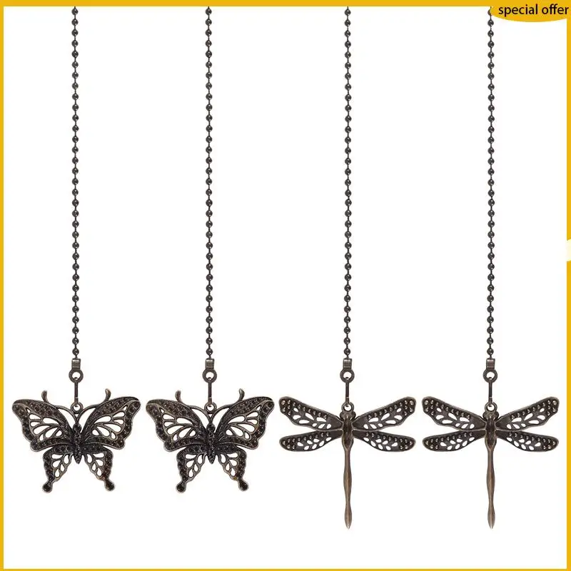 A50I 4 Pack Bronze Ceiling Fan Pull Chain Set,Lighting & Fan Pull Chain Pendant Chain Extender,Dragonfly And Butterfly
A50I 4 Pack Bronze Ceiling Fan Pull Chain Set,Lighting & Fan Pull Chain Pendant Chain Extender,Dragonfly And Butterfly