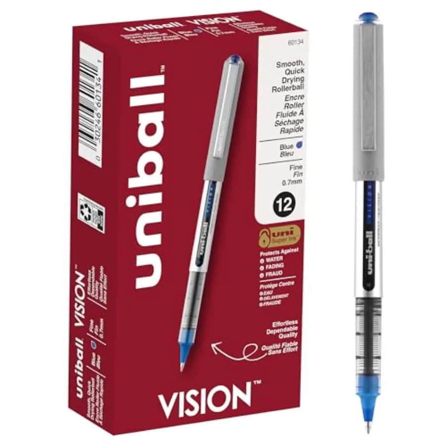 uniball Vision Rollerball Pens with 0.7mm Fine Point
uniball Vision Rollerball Pens with 0.7mm Fine Point