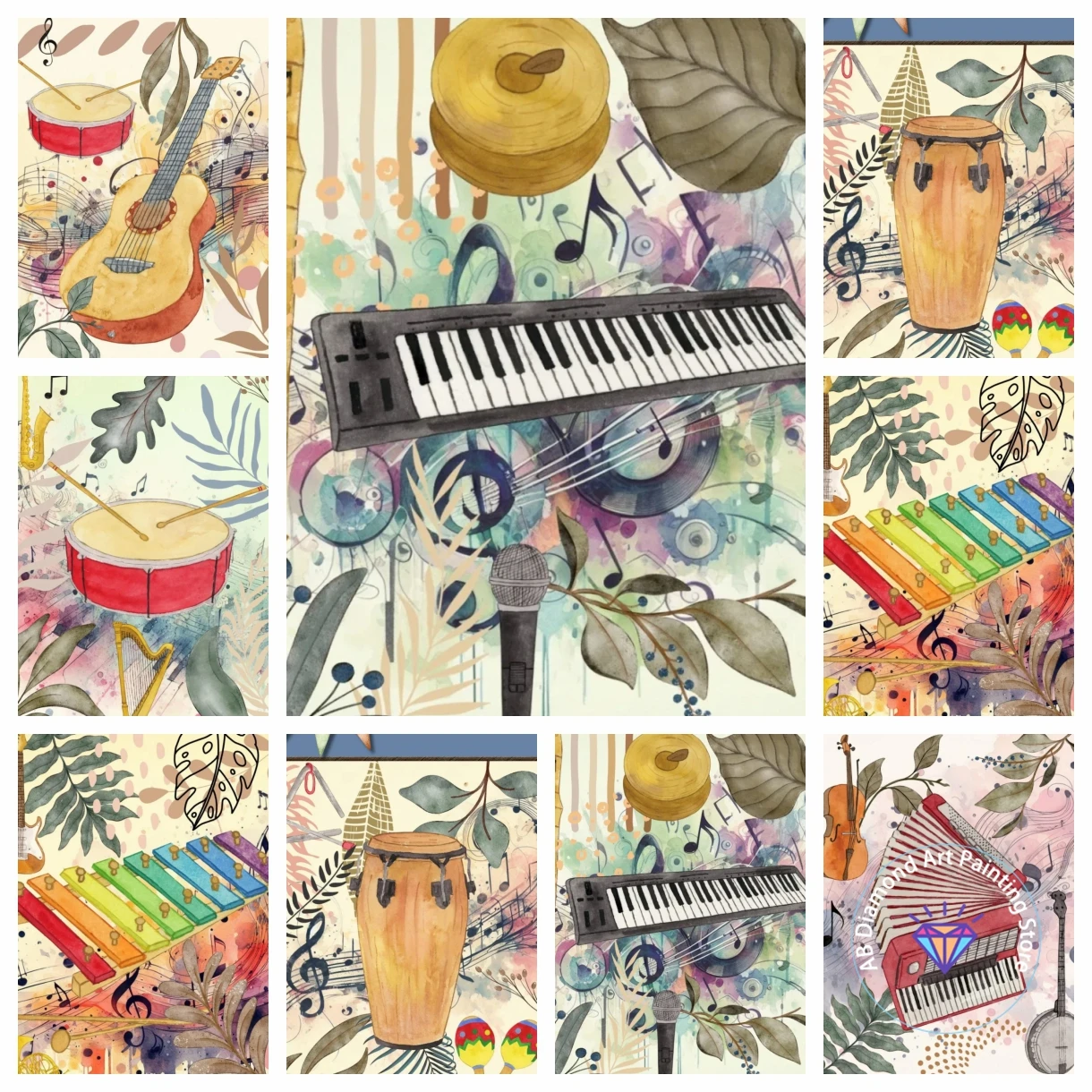 Music Abstract Musical Instruments Guitar Piano Drums AB Diamond Painting Kit 5D DIY Cross Stitch Handmade Crafts Home Art Gift
Music Abstract Musical Instruments Guitar Piano Drums AB Diamond Painting Kit 5D DIY Cross Stitch Handmade Crafts Home Art Gift