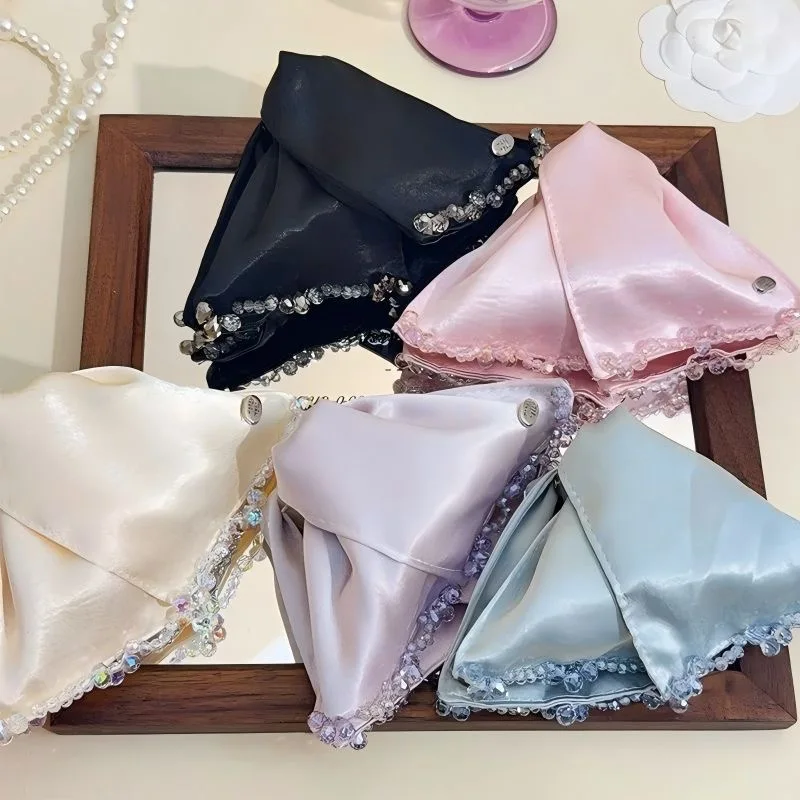 Women's Hair Ties Y2K Accessories Satin Multi-Color Satin Triangle Hair Claw Clip with Crystal Beaded Edge Elegant Large Shark
Women's Hair Ties Y2K Accessories Satin Multi-Color Satin Triangle Hair Claw Clip with Crystal Beaded Edge Elegant Large Shark