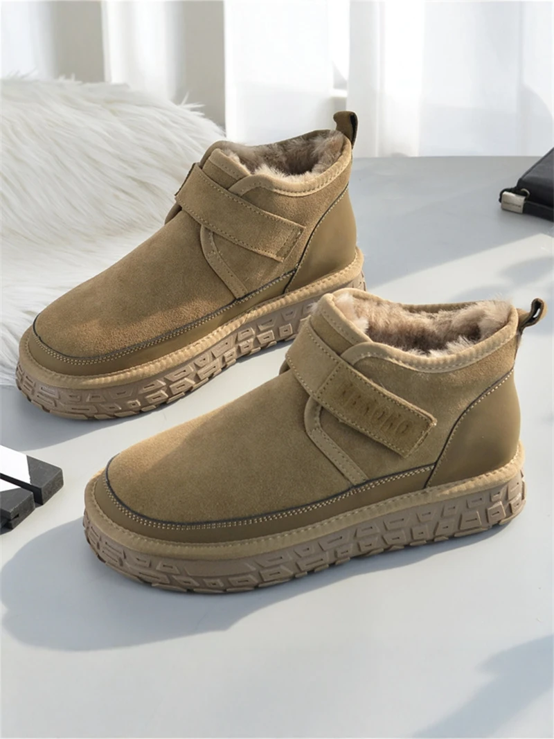 Men's Winter Snow Boots Fleece Lined Casual Outdoor Waterproof Non Slip Thick Bottom Comfortable Cotton Shoes for Youth
Men's Winter Snow Boots Fleece Lined Casual Outdoor Waterproof Non Slip Thick Bottom Comfortable Cotton Shoes for Youth