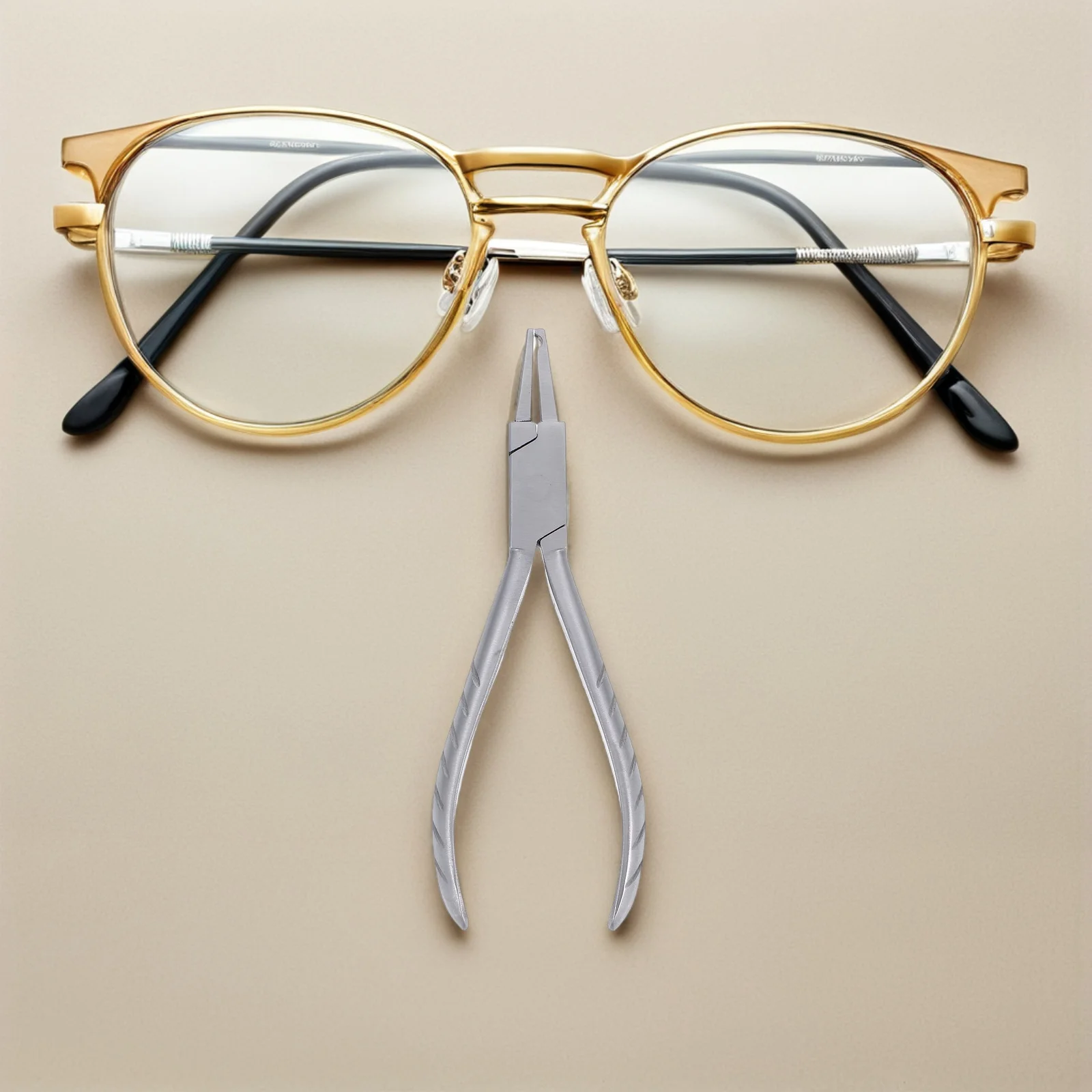 Compact Glasses Repair Tool Metal Pliers for Nose Pad and Arm Adjustment Corrosion Resistant for Long Term Eyewear Maintenance
Compact Glasses Repair Tool Metal Pliers for Nose Pad and Arm Adjustment Corrosion Resistant for Long Term Eyewear Maintenance
