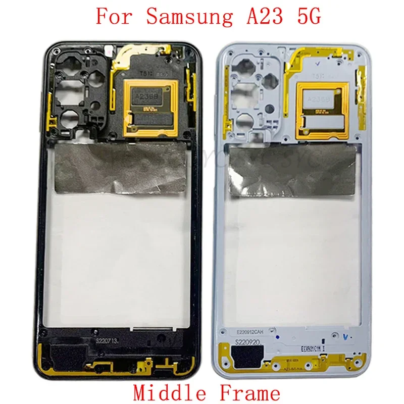 Средняя рамка, центральное шасси, корпус телефона для Samsung A23 5G A236, запасные части для крышки рамки
Средняя рамка, центральное шасси, корпус телефона для Samsung A23 5G A236, запасные части для крышки рамки