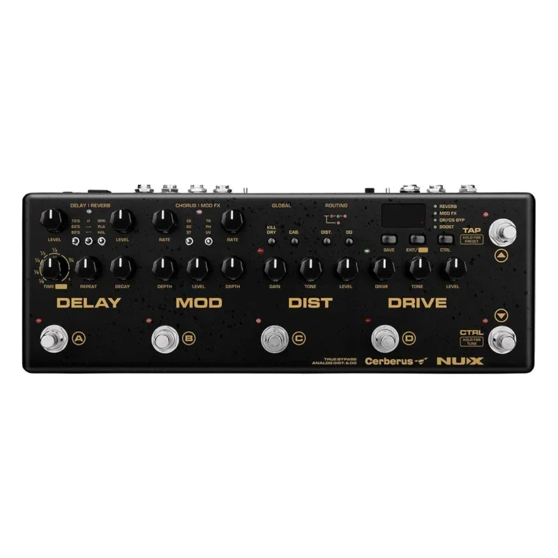 NUX Cerberus NME-3 Guitar Effects Pedal Electric Multi-Effector Midi Controller Analog Overdrive Distortion Digital Effects
NUX Cerberus NME-3 Guitar Effects Pedal Electric Multi-Effector Midi Controller Analog Overdrive Distortion Digital Effects