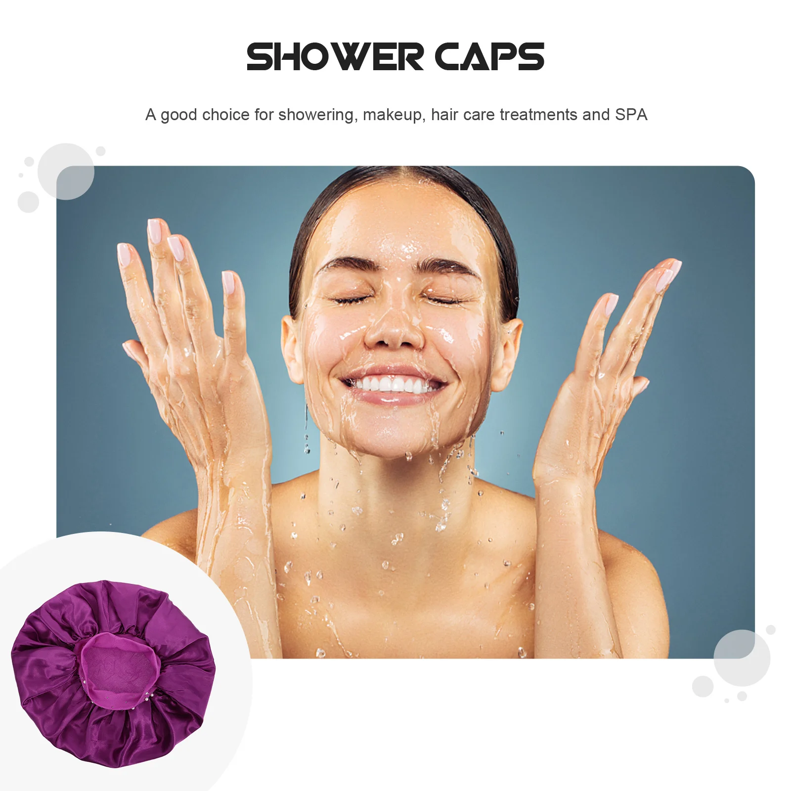 2Pcs Golden Simulated Silk Comfortable Waterproof Bathing Shower Caps for Hair Oil Treatment Polyester Hats
2Pcs Golden Simulated Silk Comfortable Waterproof Bathing Shower Caps for Hair Oil Treatment Polyester Hats