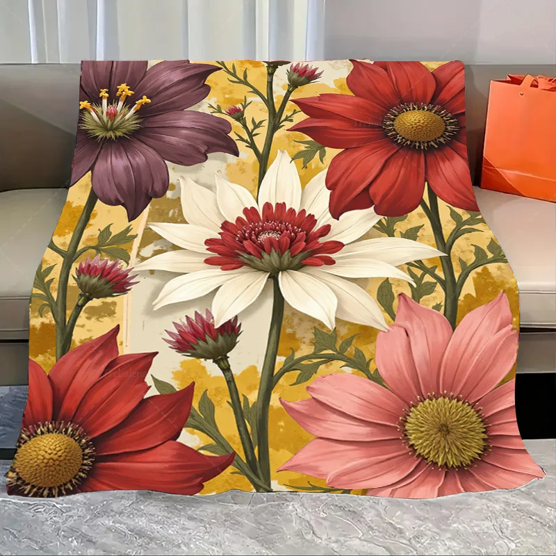 1pc Flannel Blanket Vibrant Floral Print Throw Blanket for Cozy Living Room Decor
1pc Flannel Blanket Vibrant Floral Print Throw Blanket for Cozy Living Room Decor