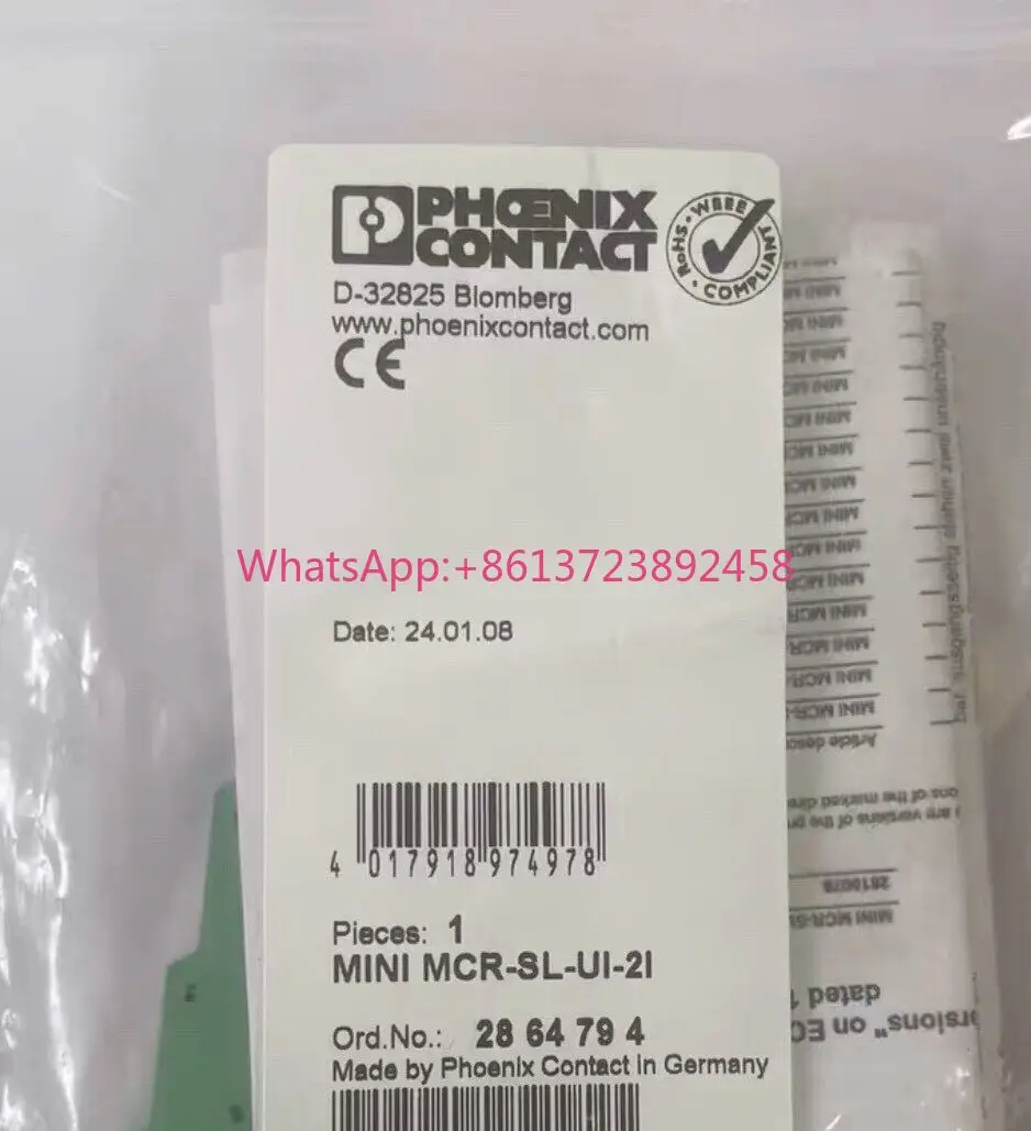 2864794 Phoenix Isolation Amplifier MINI MCR-SL-UI
2864794 Phoenix Isolation Amplifier MINI MCR-SL-UI