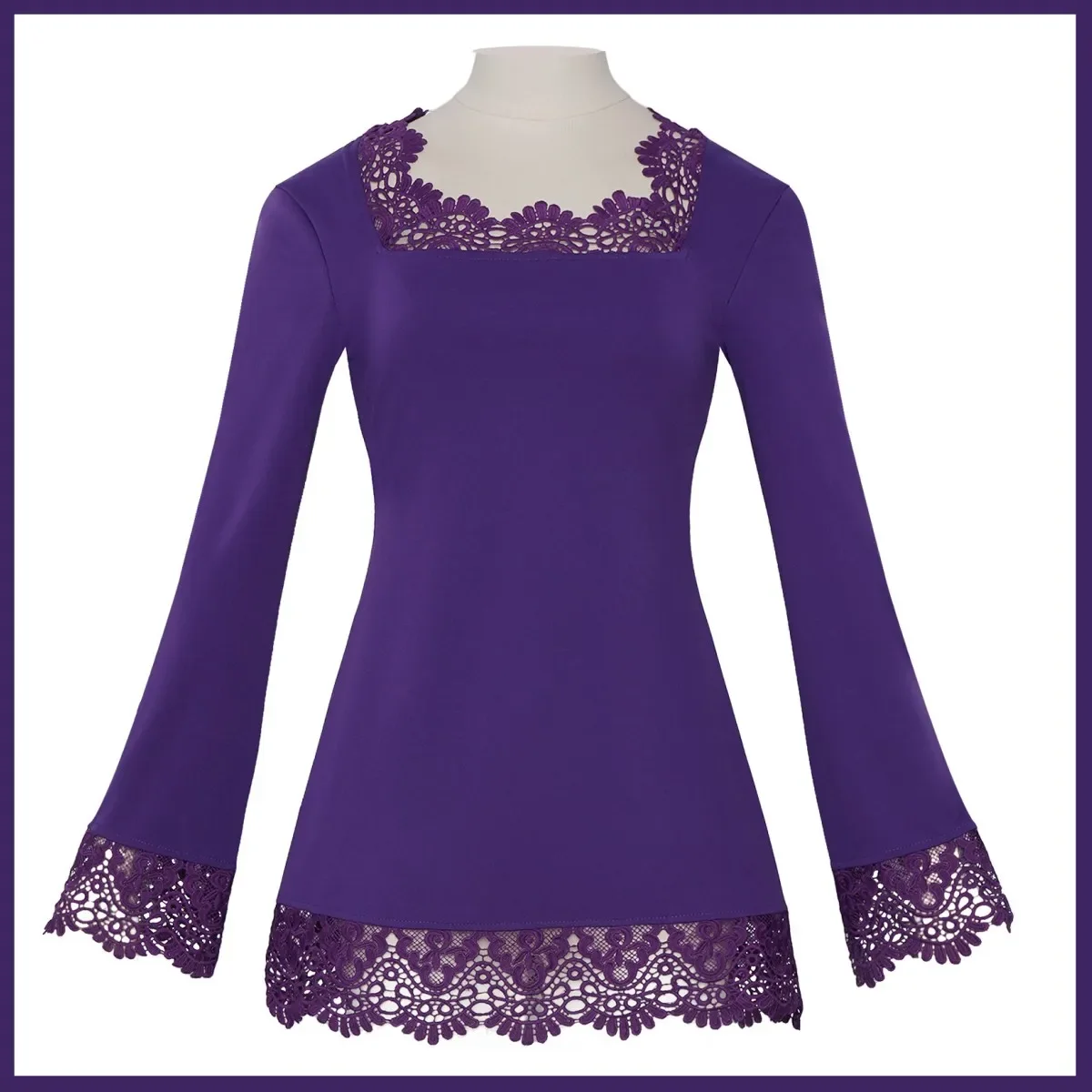 Костюм для косплея на Хэллоуин, аниме Miss All Sunday Nico Robin, robe en dentelle violette à manches longues, perruque pour femme
Костюм для косплея на Хэллоуин, аниме Miss All Sunday Nico Robin, robe en dentelle violette à manches longues, perruque pour femme